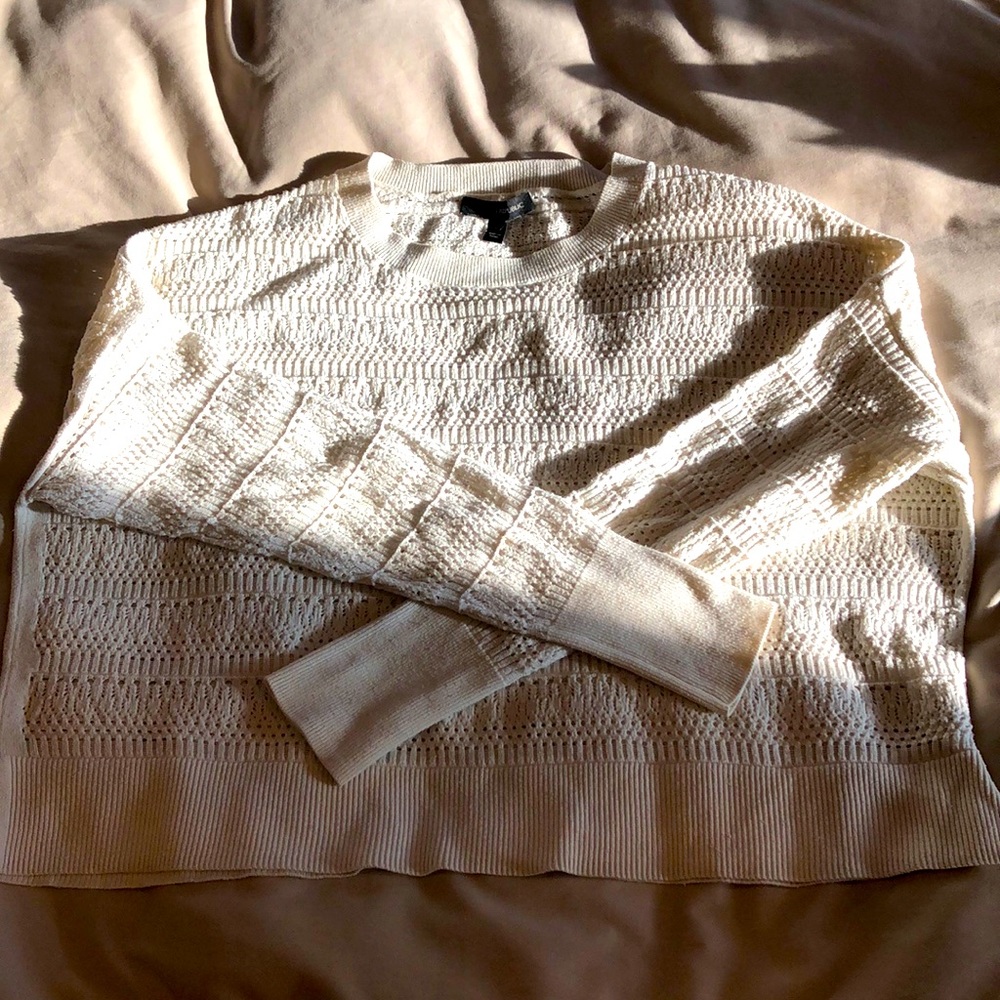 Banana Republic Cream Lace Sweater